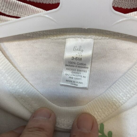 Baby Kiss My First Christmas 3-Piece Cotton Tulle Holly Red One Pieces-3… - Picture 12 of 12